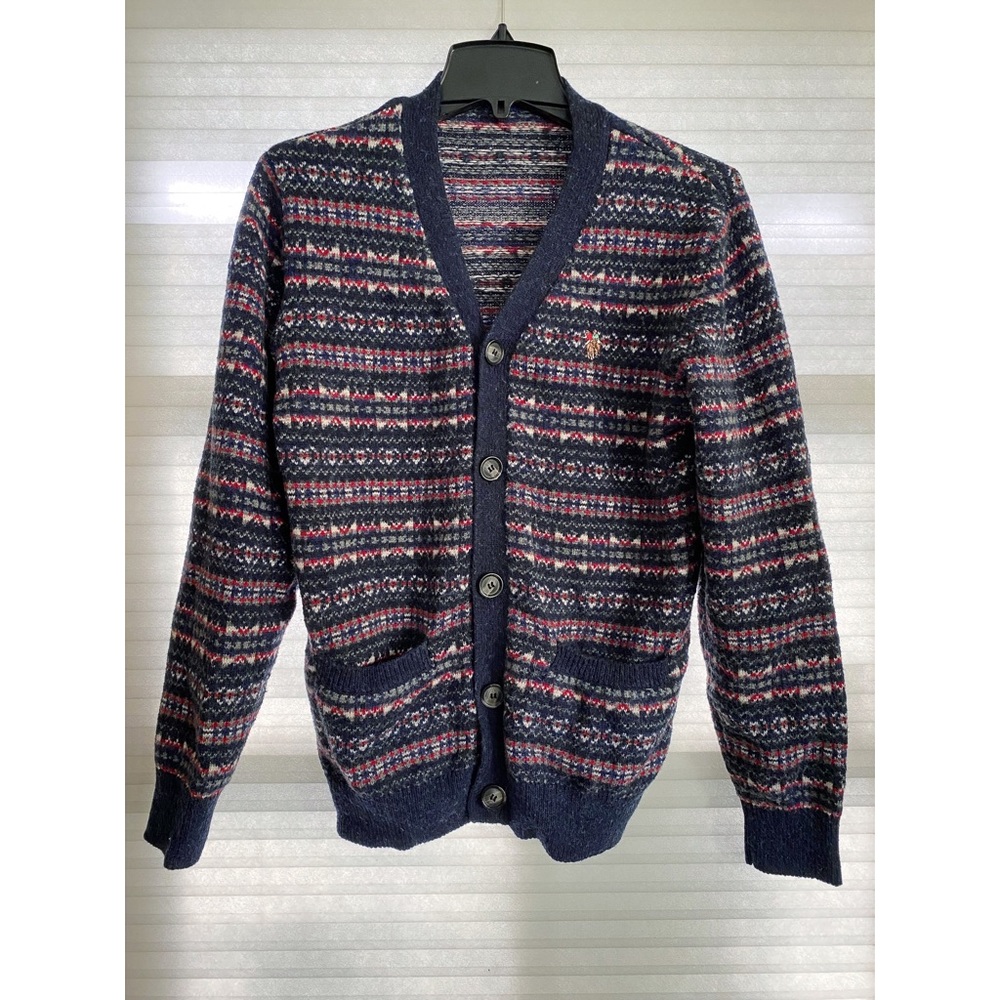 Vintage U.S. POLO ASSN. Men's Long-sleeve Knitted Sweater Size M
